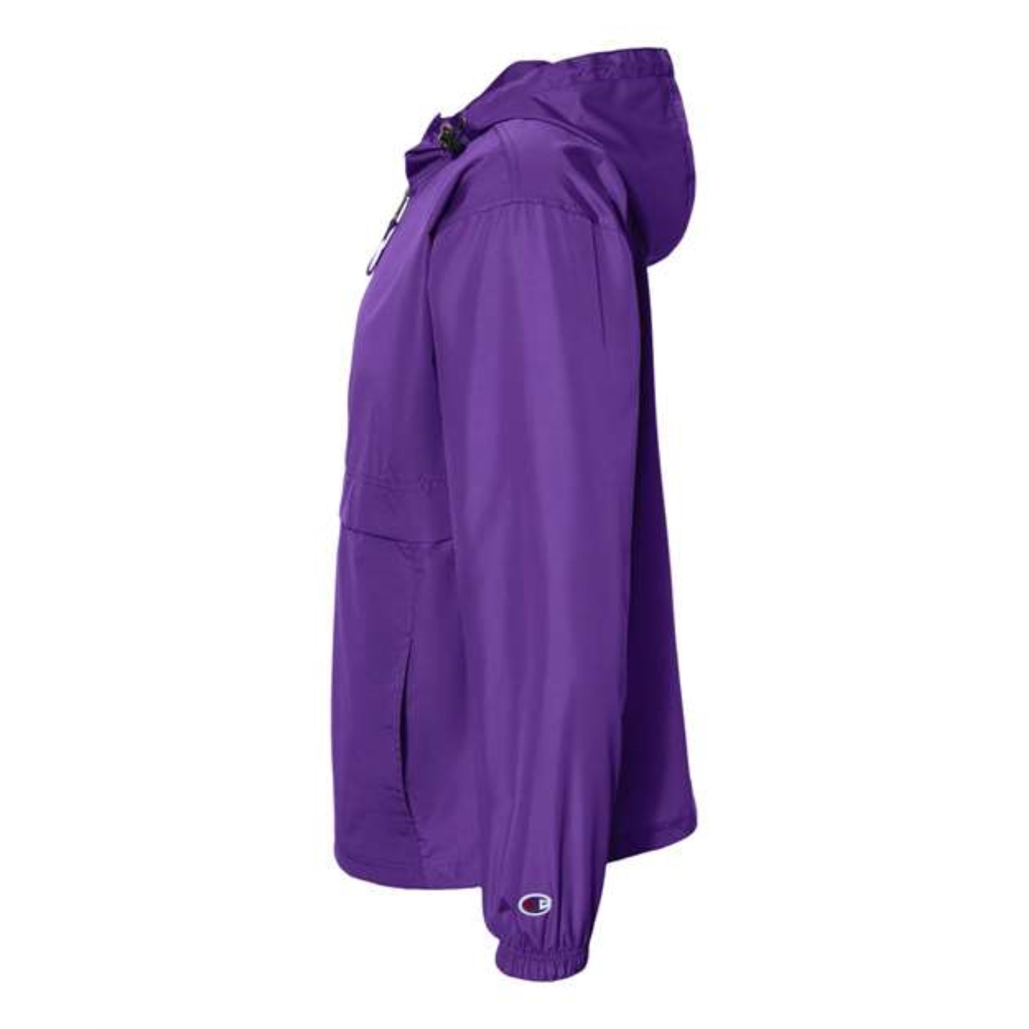 Champion Packable Quarter-Zip Jacket - Purple, XL