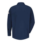 Bulwark Concealed-Gripper Pocketless Long Sleeve Shirt - CoolTouch 2 - Navy, L