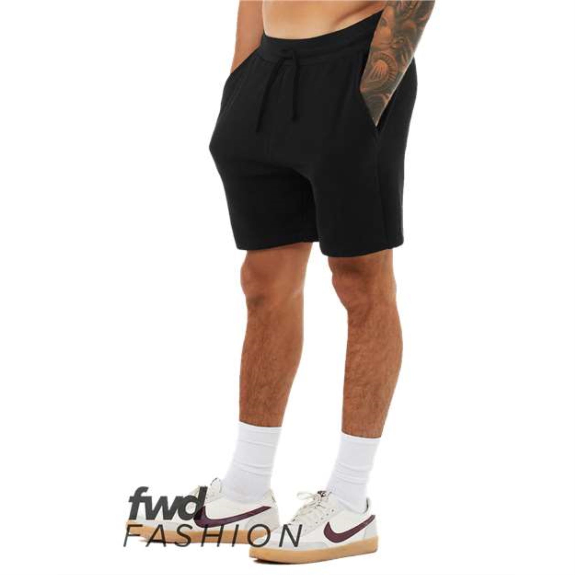 BELLA + CANVAS FWD Fashion Unisex Sweatshorts - Black, S