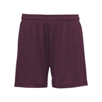 C2 Sport Women's Mesh Shorts - Maroon, XS