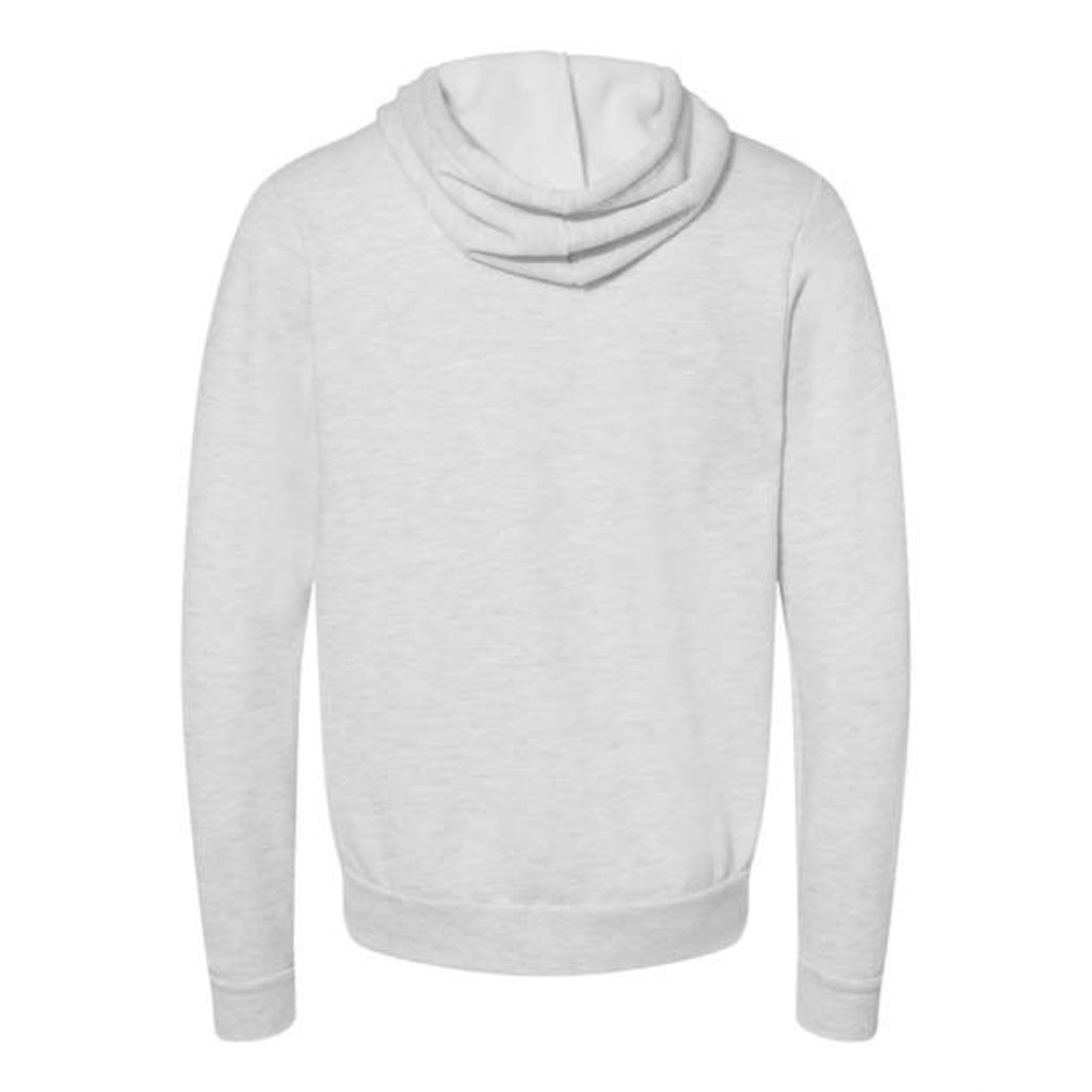 BELLA + CANVAS Unisex Sponge Fleece Full-Zip Hoodie - Ash, S