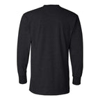 J. America Vintage Brushed Jersey Henley - Black, XS