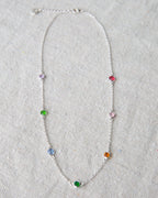 Silver Pop of Color Necklace