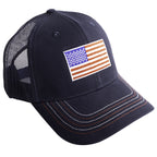 BlackCanyon Outfitters BCOCAPAMFLG American Flag Patch Cap Patriotic Trucker Hat-Blue