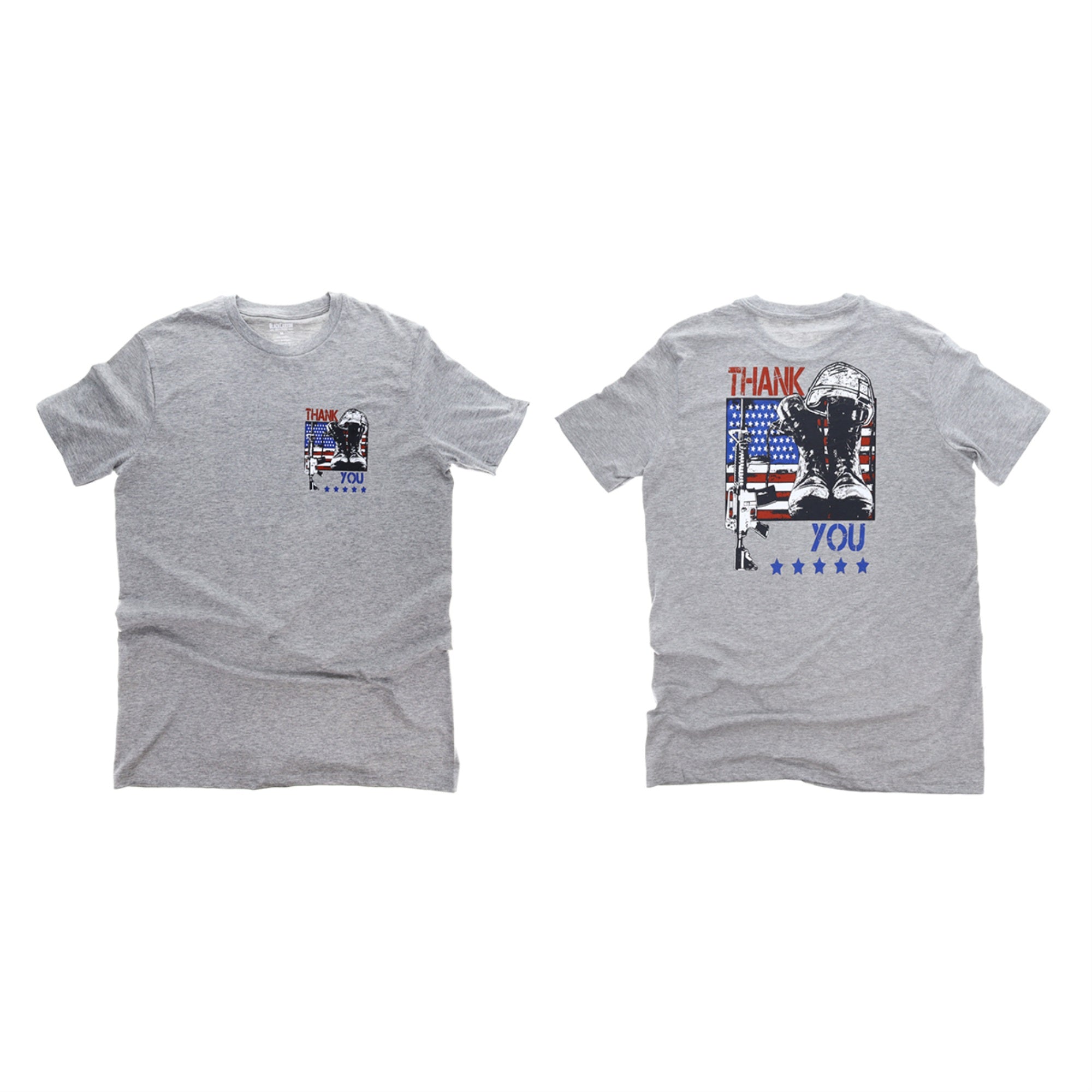 Thank You Veteran Gray Short Sleeve Tee