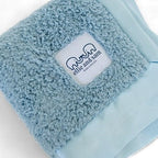 Classic Satin Border Lovey - Powder Blue
