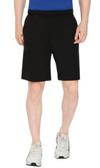 Men's 100% Cotton Knit Shorts — Elastic Waist with Inner Drawstring