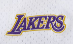 Pro Standard LA Lakers Script Tail Mesh Button Down Shirt - White/Black