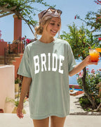 Bride Mrs Honeymoon Comfort Colors Garment Dyed T Shirt