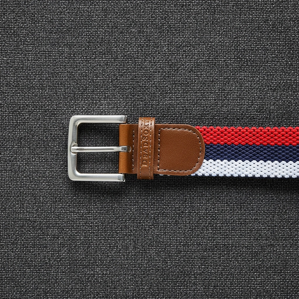 Three Color Woven Belt