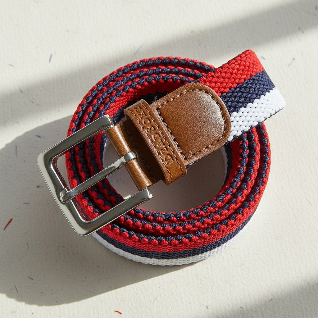 Three Color Woven Belt