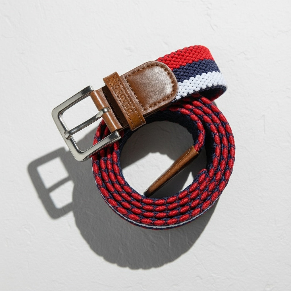 Three Color Woven Belt
