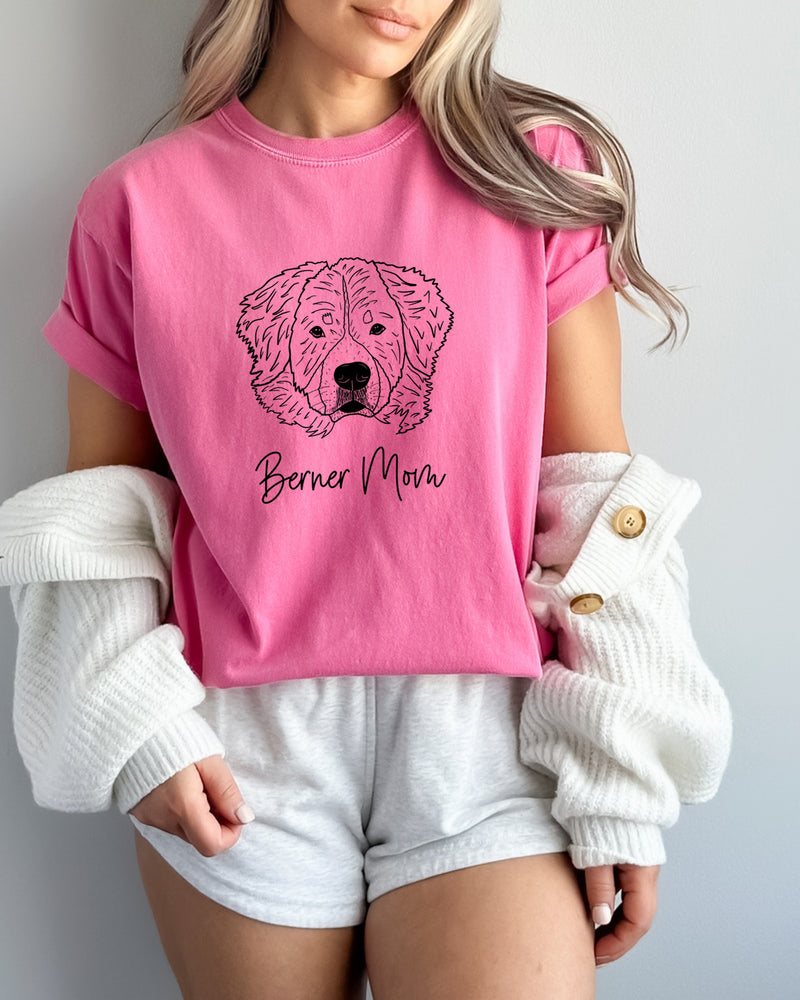 Berner Mom Bernese Mountain Dog Mom Comfort Colors T Shirt