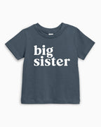 Big Sister Organic Cotton Kids T-Shirt – Baby & Youth Matching Family Announcement Tee