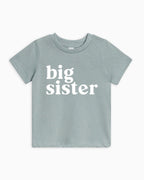 Big Sister Organic Cotton Kids T-Shirt – Baby & Youth Matching Family Announcement Tee