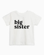 Big Sister Organic Cotton Kids T-Shirt – Baby & Youth Matching Family Announcement Tee
