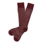 Maroon Birdseye Dress Socks