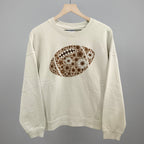 Floral Football Brown