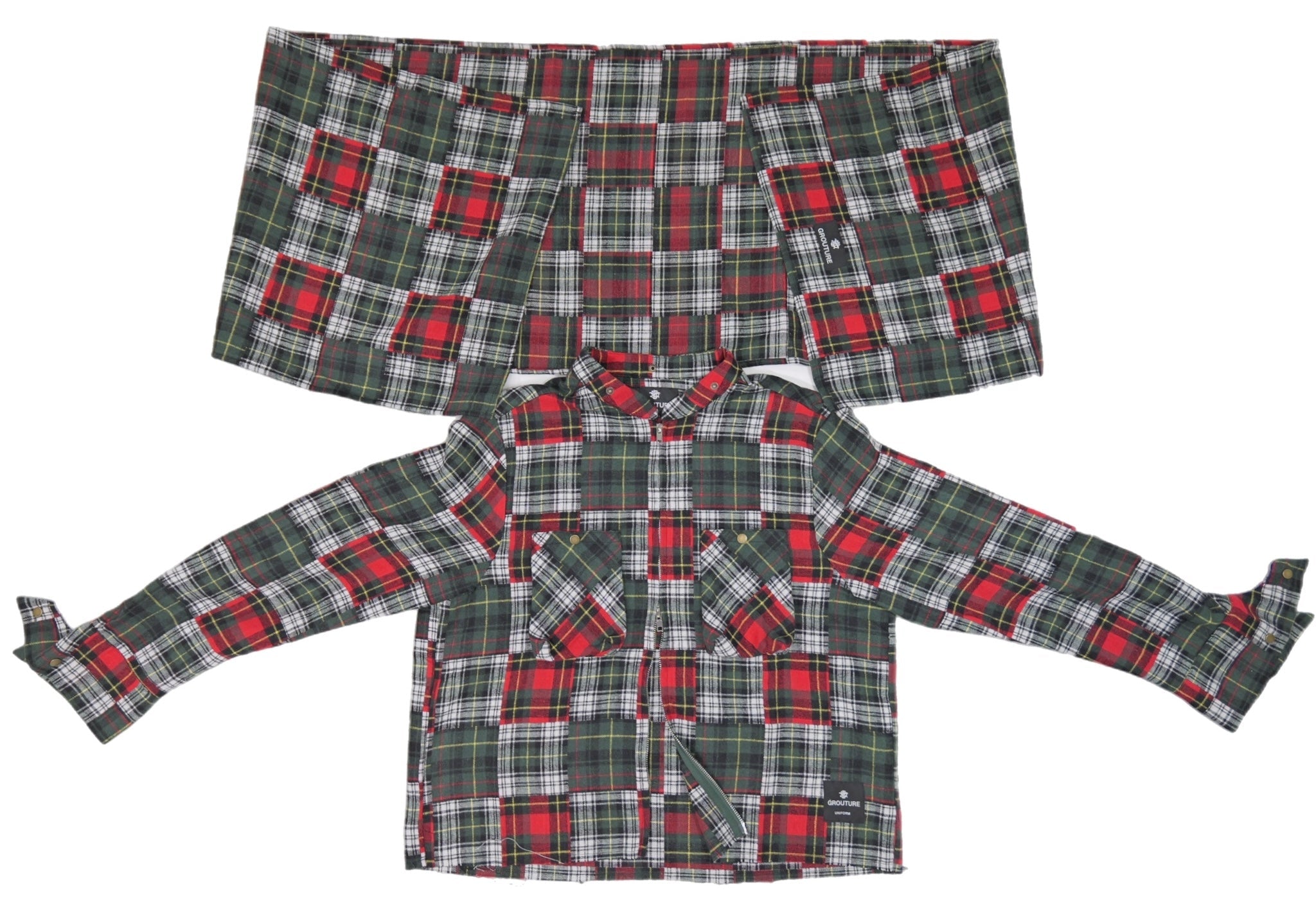 Multi Plaid Scarf Flannel