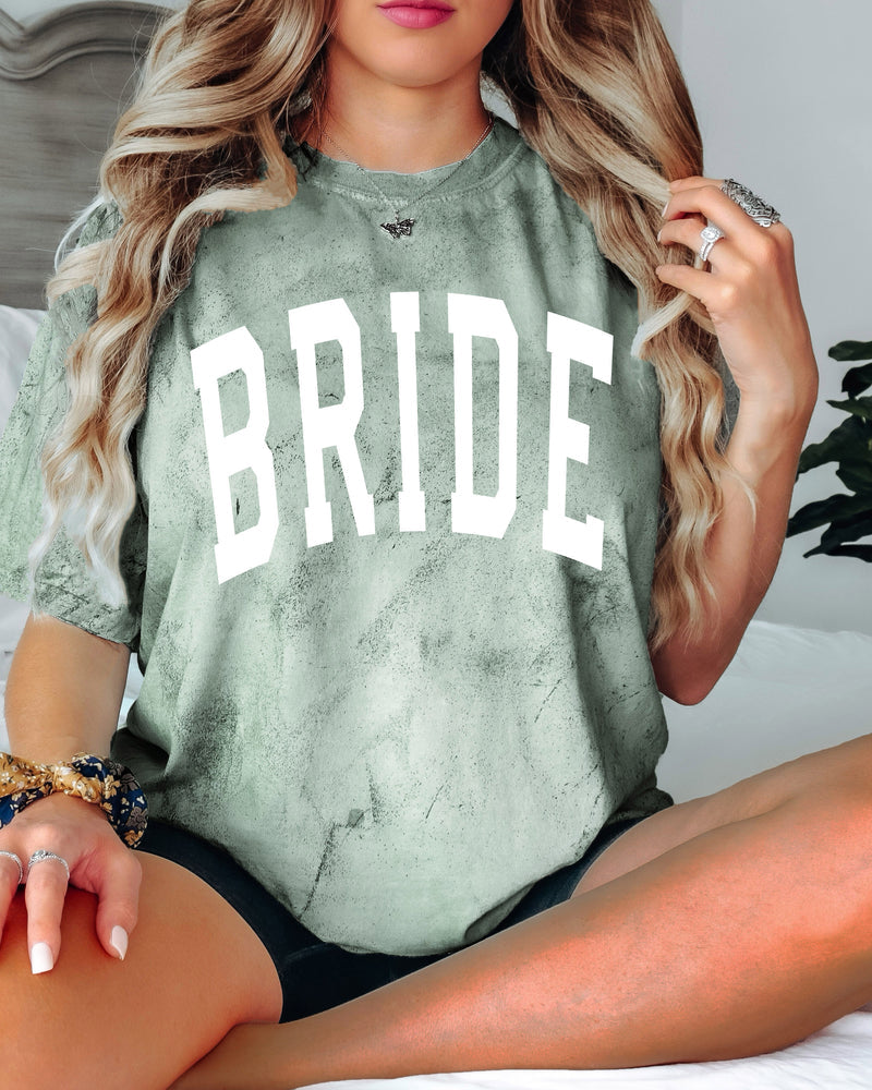 Bride Mrs Honeymoon Comfort Colors Garment Dyed T Shirt