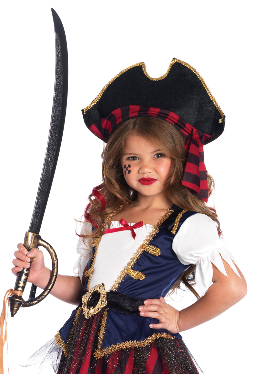 2 PC.Caribbean Pirate, gold tr