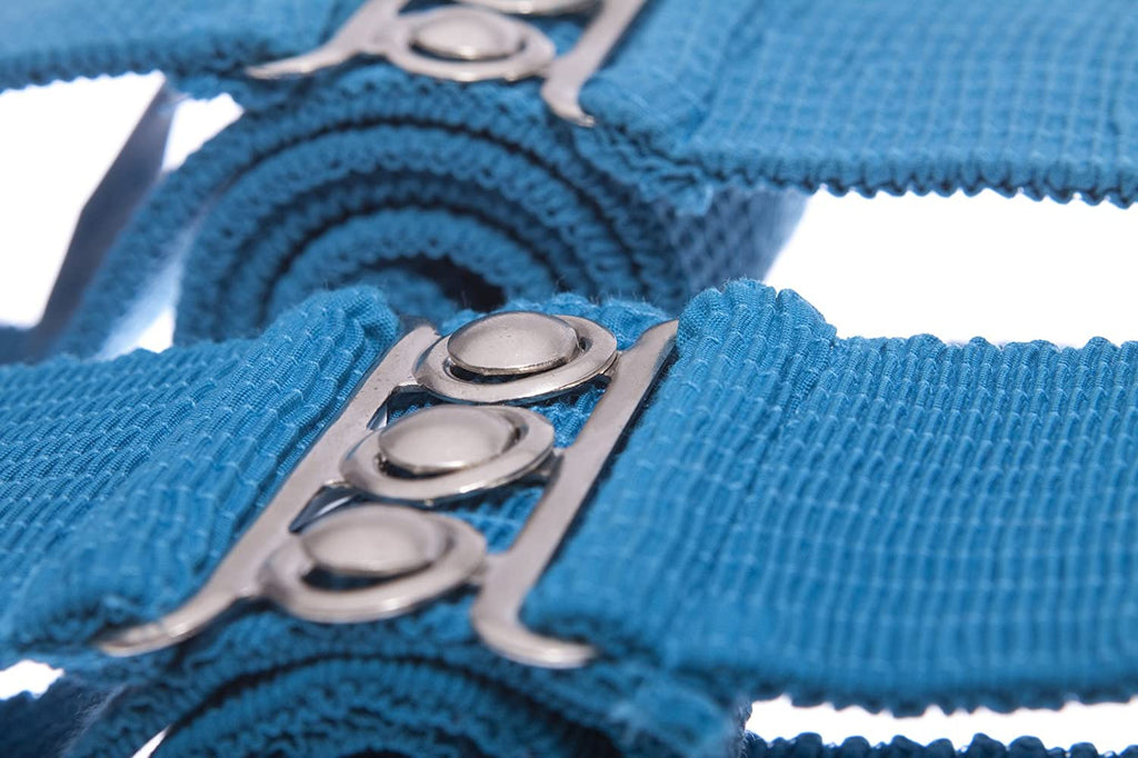 Belts Women's Vintage Belt with Elastic Cinch Stretch Waist and Metal Hook - Peacock Blue malcomodes-biz.myshopify.com