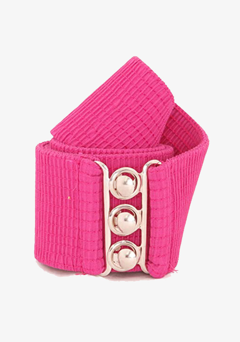 Belts Women's Vintage Belt with Elastic Cinch Stretch Waist and Metal Hook - Berry malcomodes-biz.myshopify.com