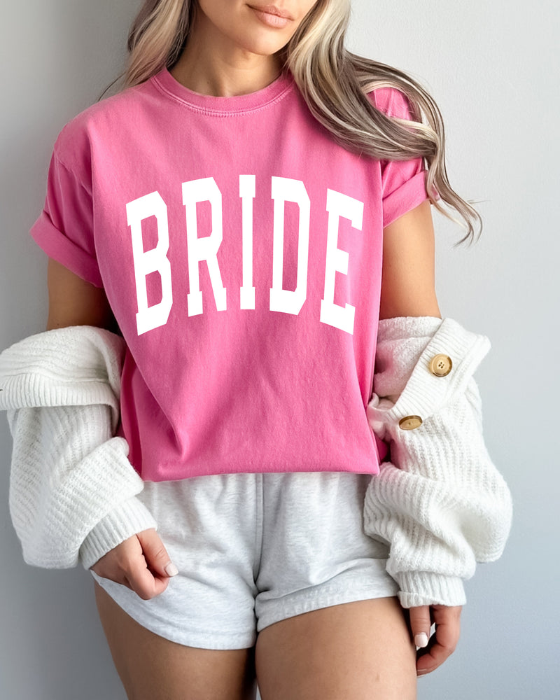 Bride Mrs Honeymoon Comfort Colors Garment Dyed T Shirt
