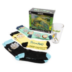 Rick and Morty Pint glass and Sock Bundle