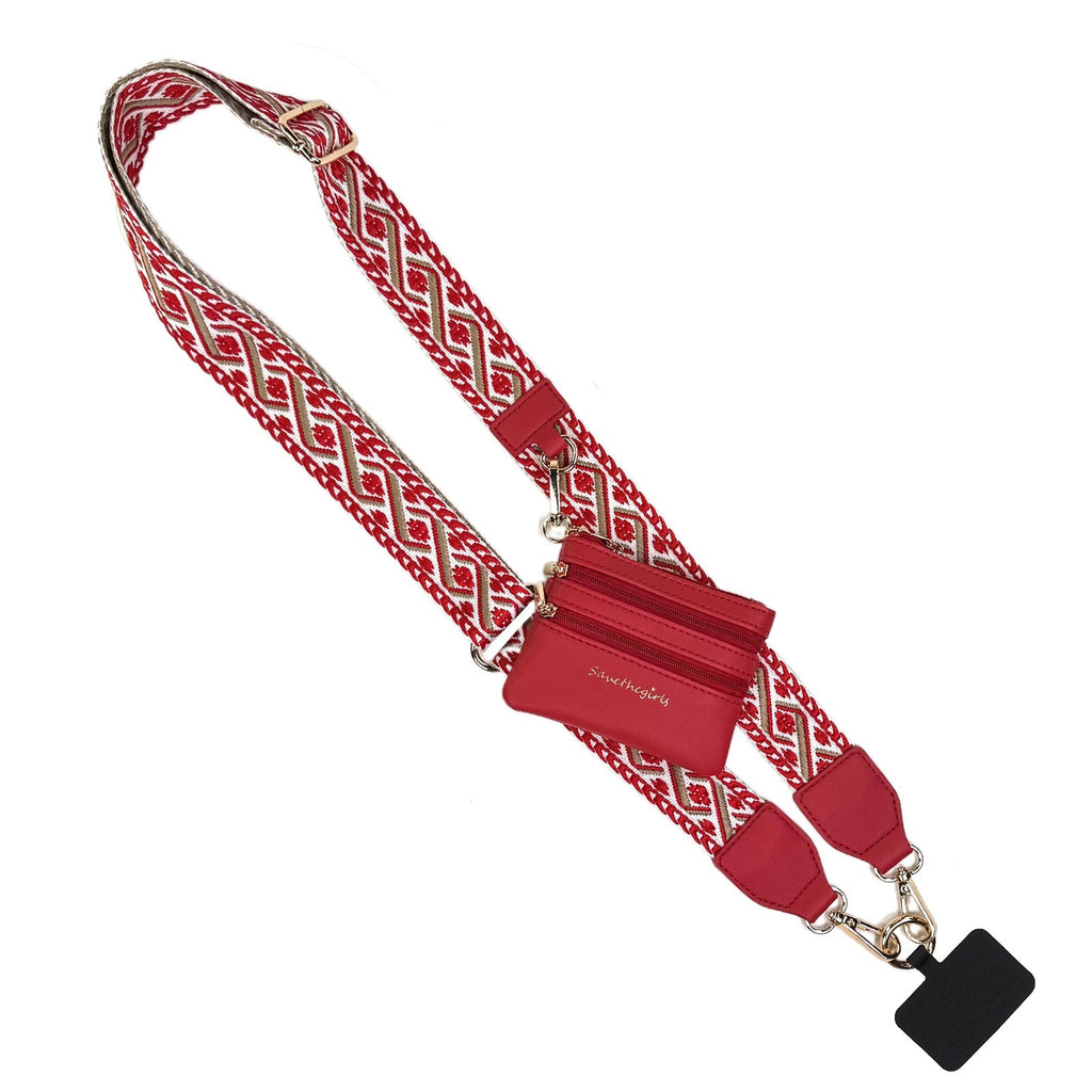 Clip & Go Strap w/Zippered Pouch XOXO
