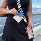 Clip & Go Strap w/Zippered Pouch Chevron