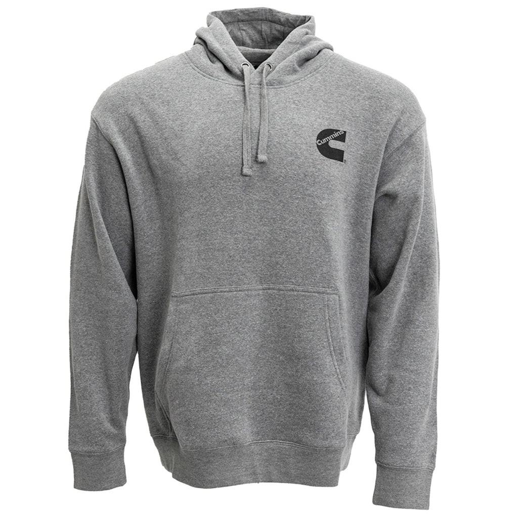 Cummins Unisex Fleece Pullover Hoodie Sweatshirt in Gray in Comfortable Cotton Blend 4XL CMN5004