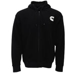 Cummins Unisex Fleece Full Zip Hoodie 100 Percent Cotton Sweatshirt Black Large CMN5009
