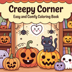 Creepy Corner Cute Halloween Coloring Book – Instant Download