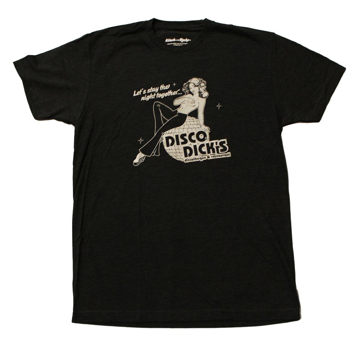 Kitsch on the Rocks Disco Dick's Men's Black T-Shirt - X-Large