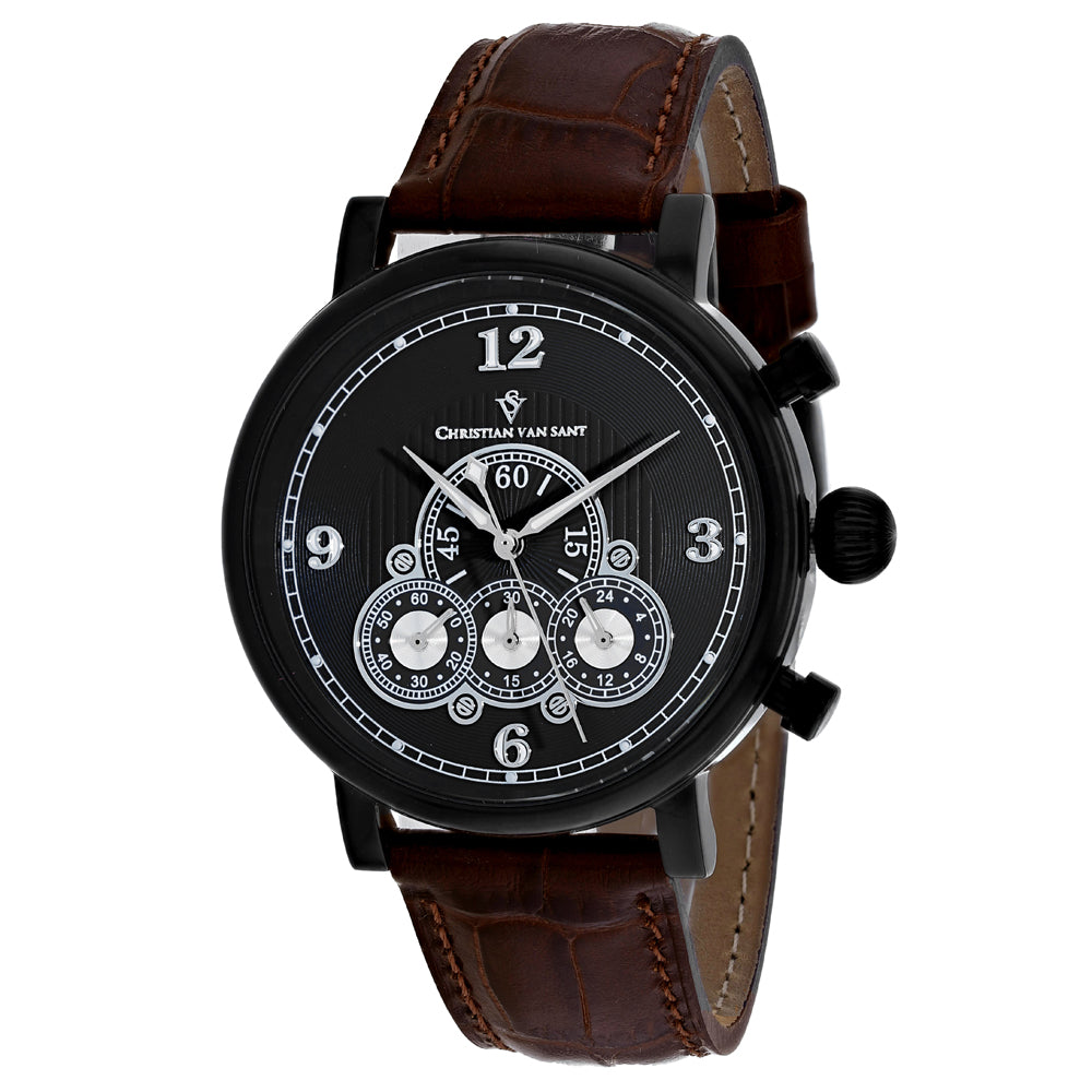 Christian Van Sant Men 's CV0713 Quartz Brown Watch
