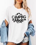 Camping Mode Nature Garment Dyed T-Shirt – Hiking Outdoor Adventure Graphic Tee