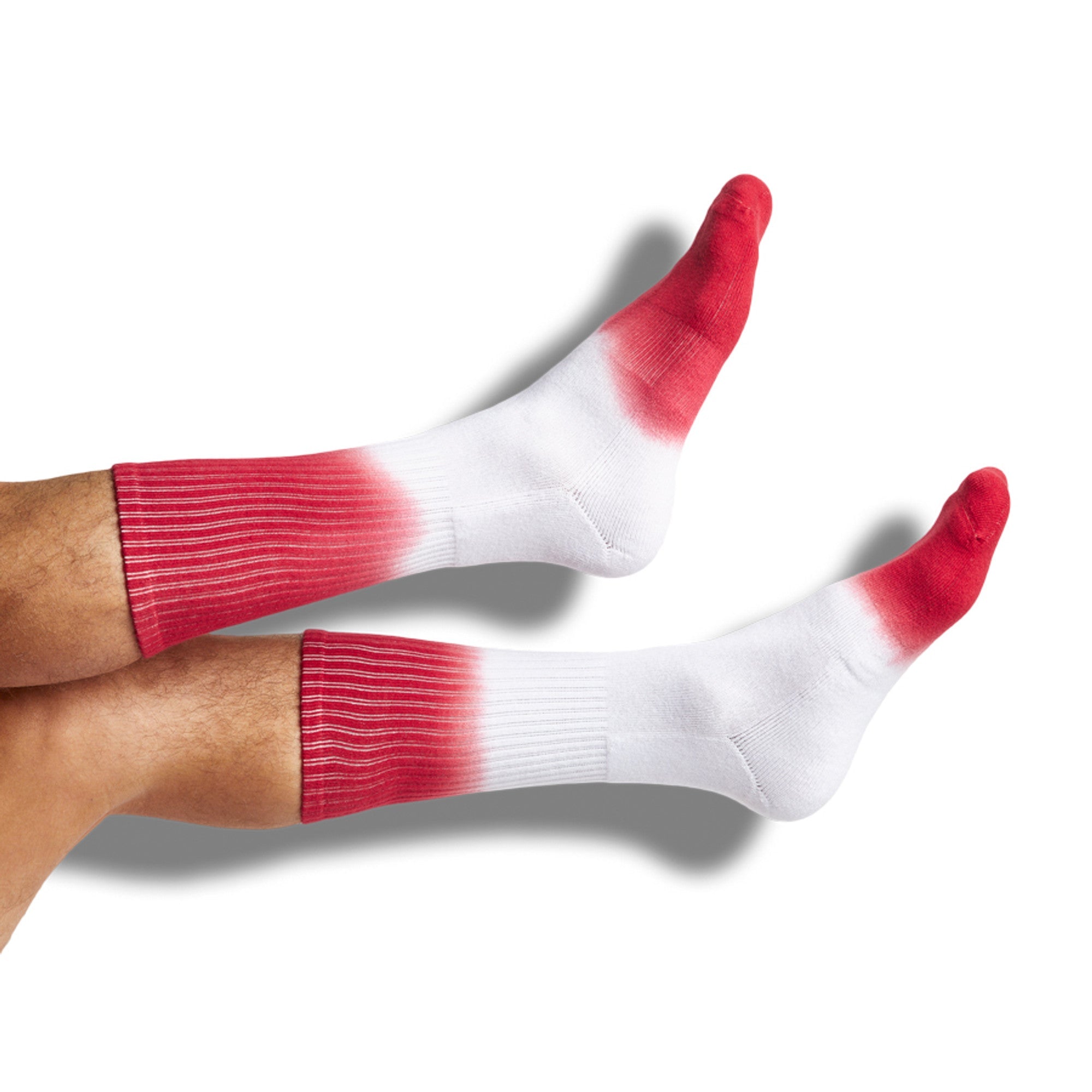 Cardinal / White Mixed Socks 8 Pack