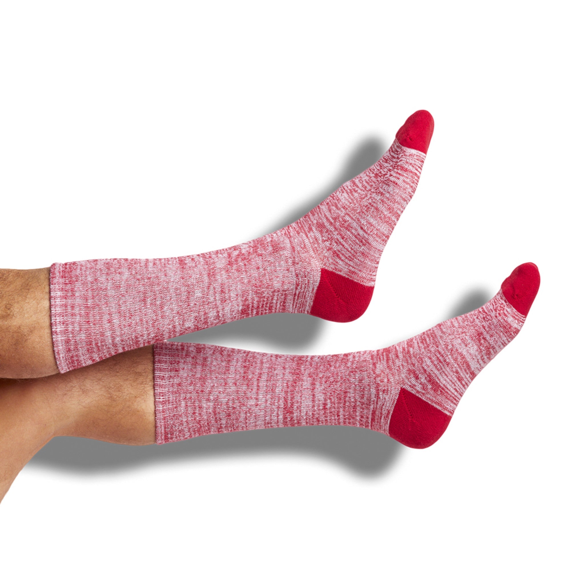 Cardinal / White Mixed Socks 4 Pack -A