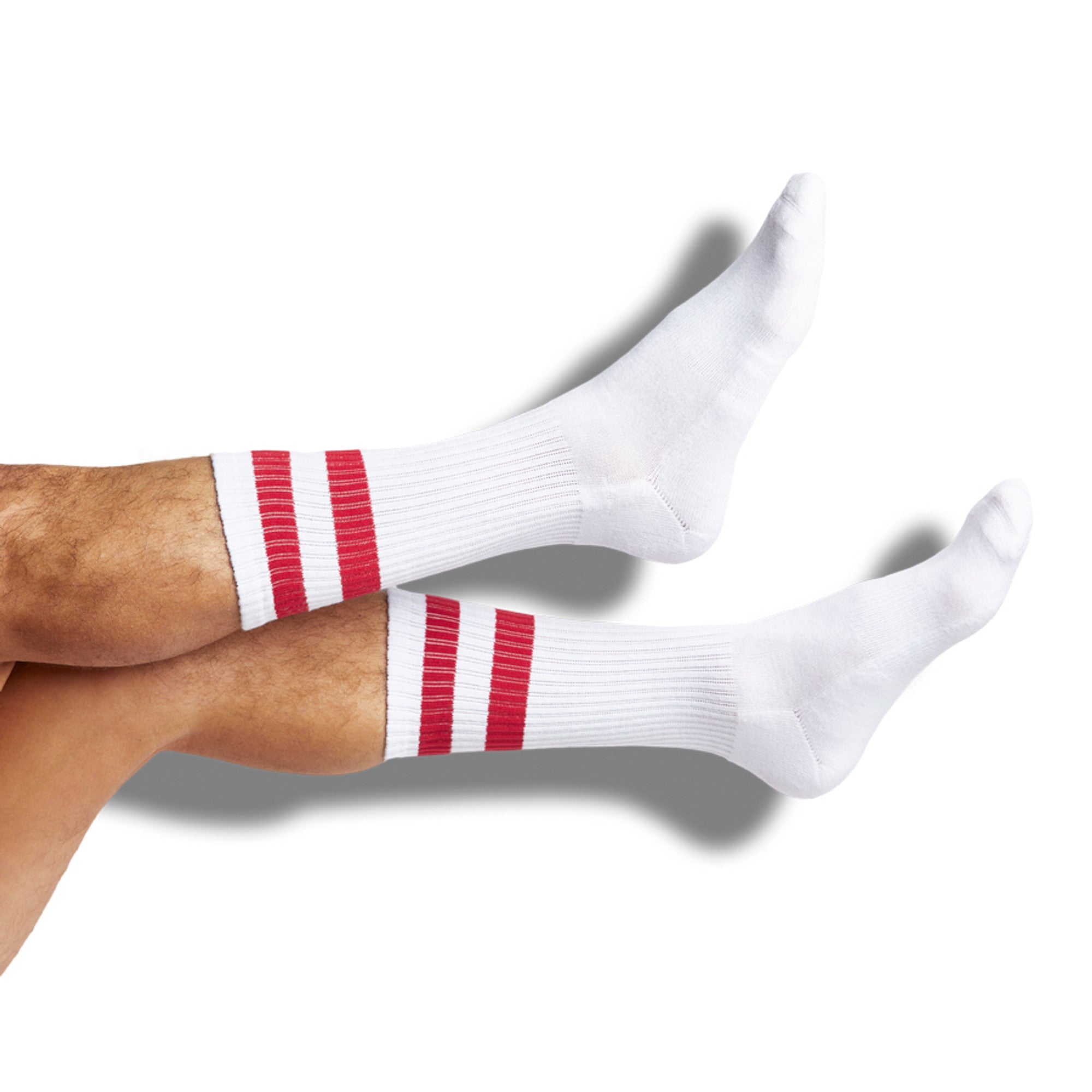 Cardinal / White Mixed Socks 4 Pack -A