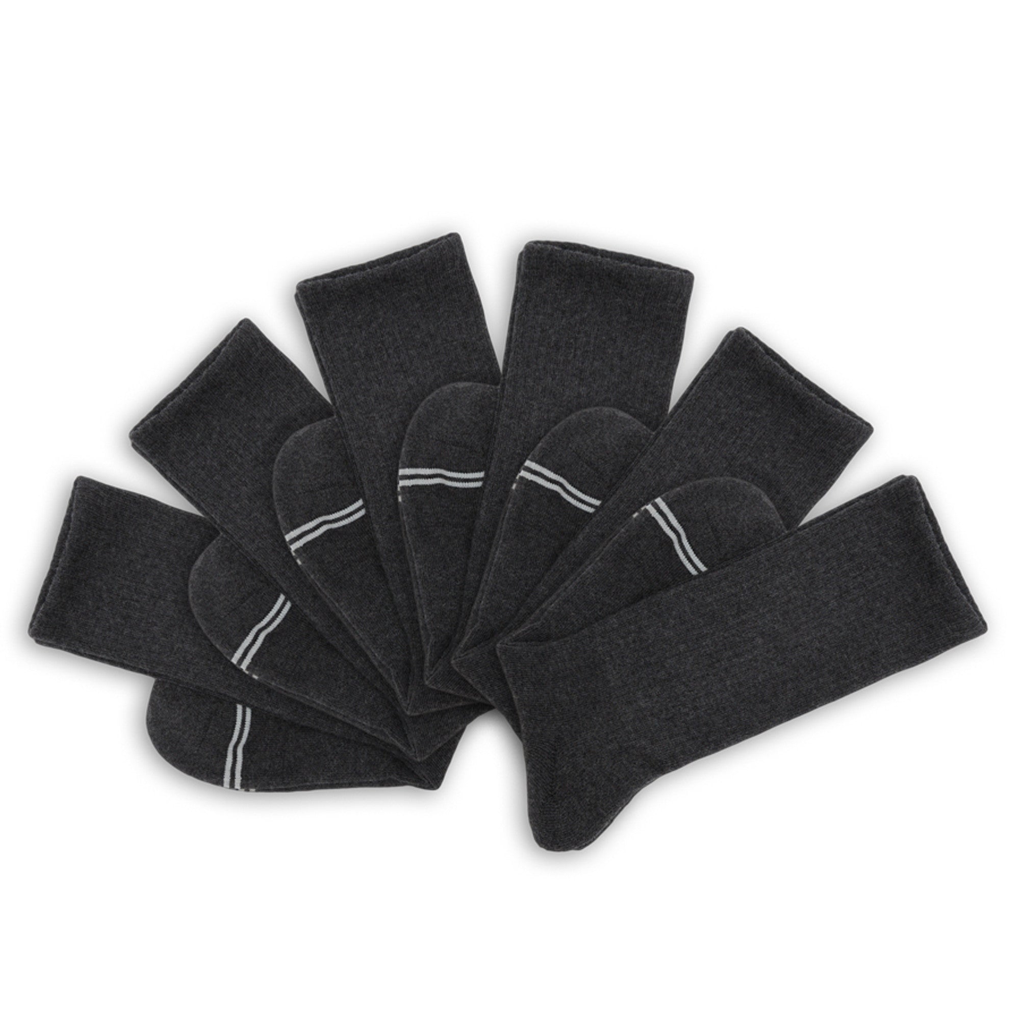 Charcoal Casual Crew 6-Pack