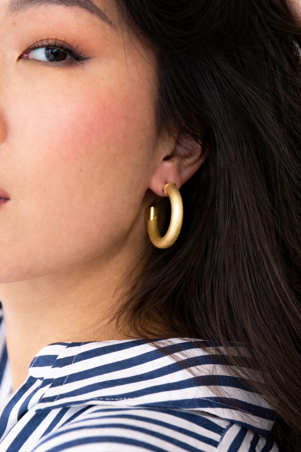 Hoops - Brushed Gold
