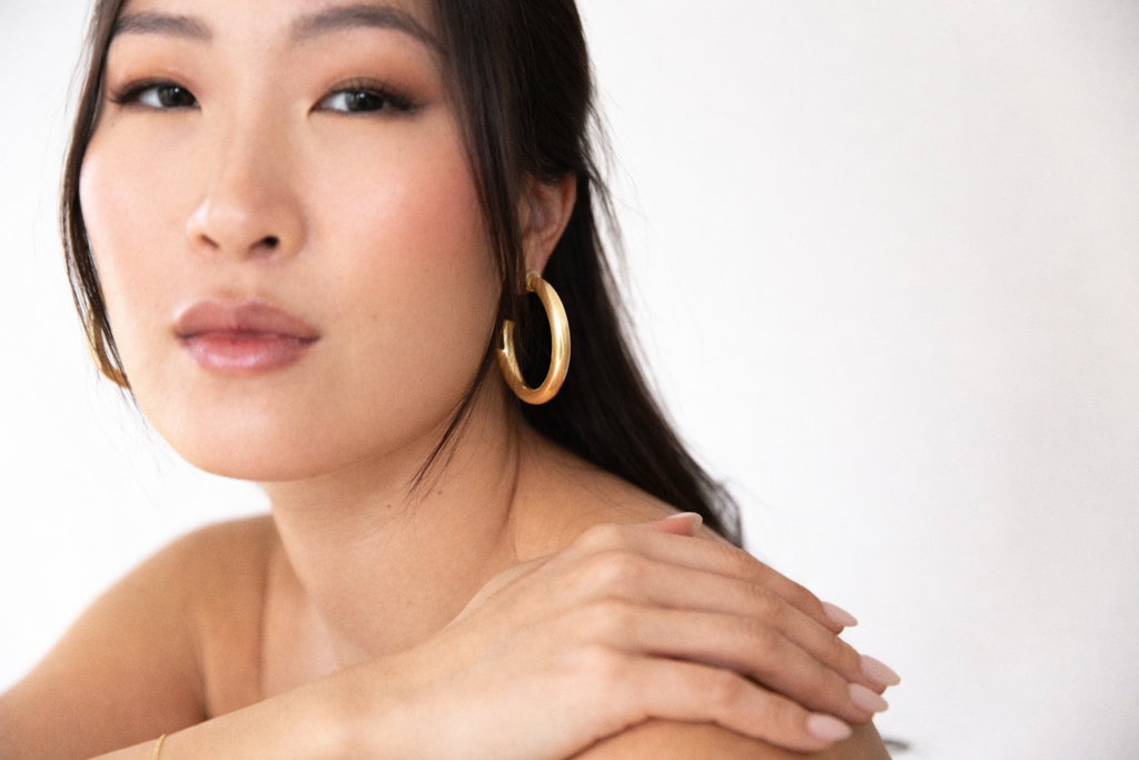 Hoops - Brushed Gold
