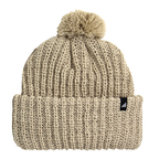 Child Acrylic Ribbed Cuff with Matching Pom Hat