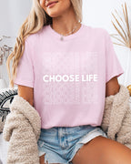 Choose Life Christian Comfort Colors Garment Dyed Christian T Shirt