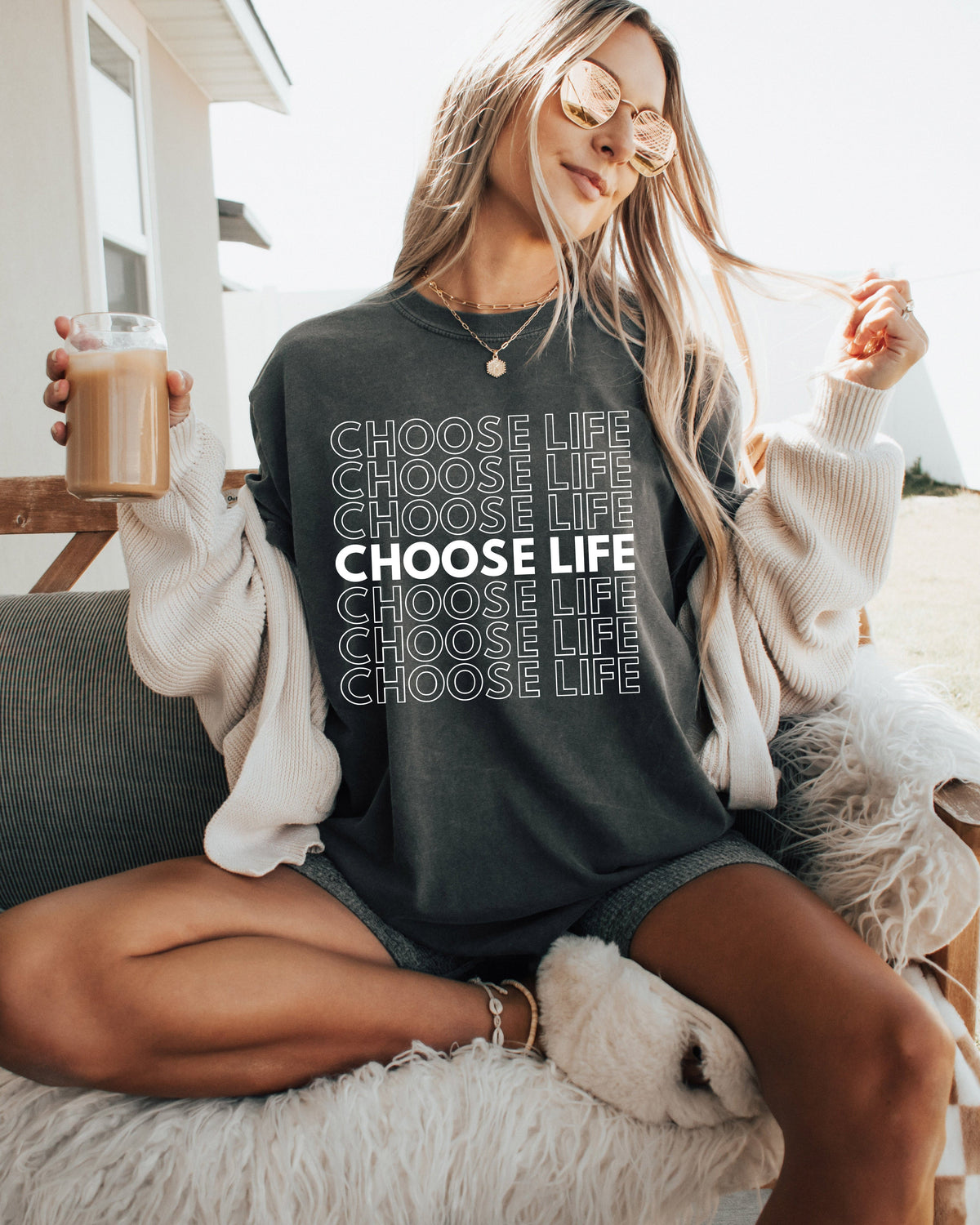 Choose Life Christian Comfort Colors Garment Dyed Christian T Shirt