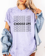 Choose Life Christian Comfort Colors Garment Dyed Christian T Shirt