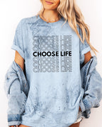 Choose Life Christian Comfort Colors Garment Dyed Christian T Shirt