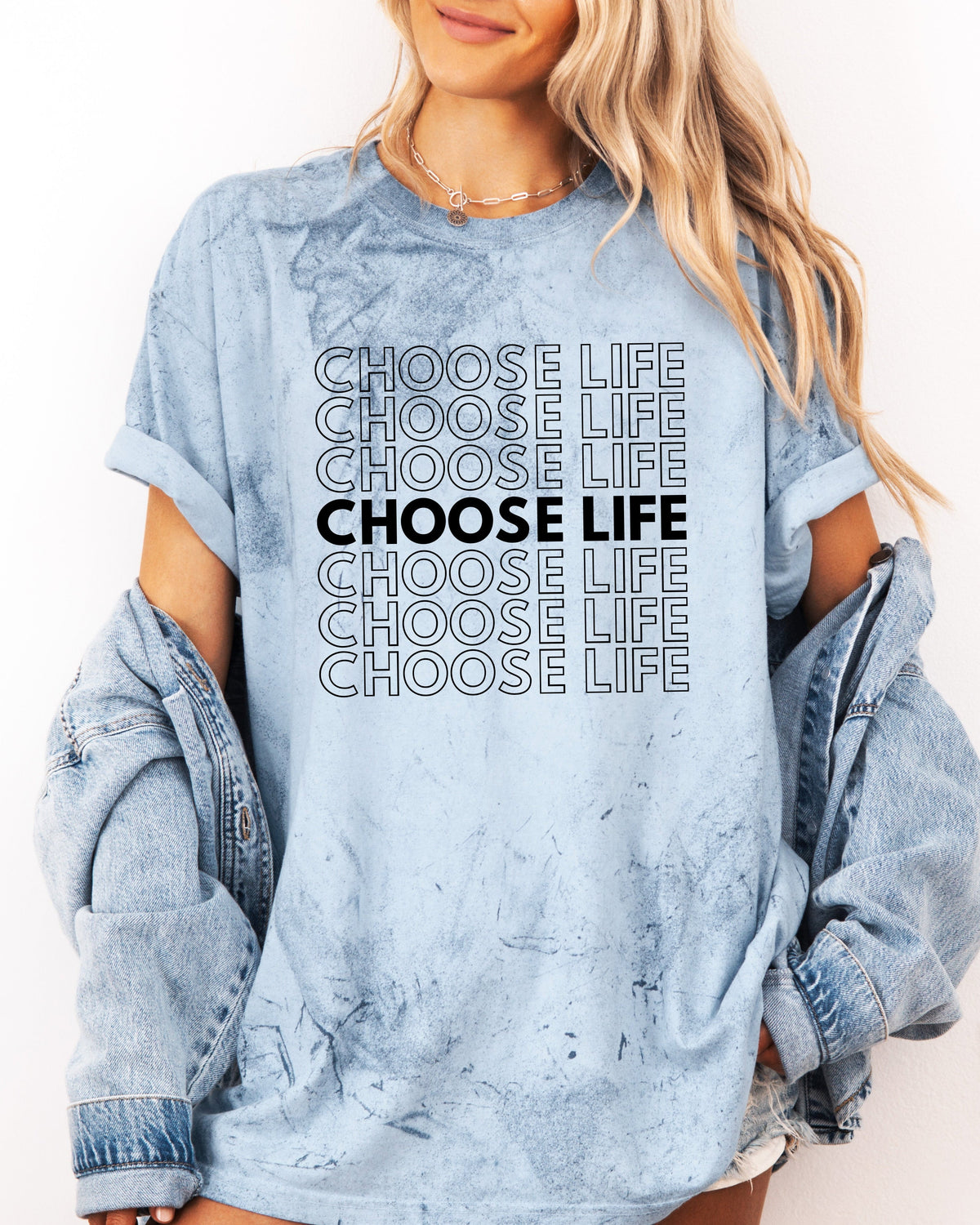 Choose Life Christian Comfort Colors Garment Dyed Christian T Shirt