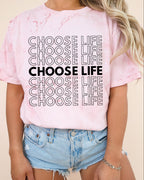 Choose Life Christian Comfort Colors Garment Dyed Christian T Shirt